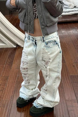 Y2K American Style Wide Leg Pants