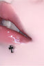 Vintage Solid Cross Lip Stud