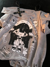 Y2K Cartoon Print Off Shoulder T-shirt