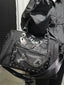 Studded Chain Mesh Spliced Handbag