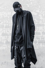 Punk Gothic Irregular Techwear Trench Coat