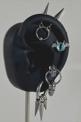 Punk Demon Eye Skull Spike Earrings