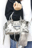 Perforated Studded Moto Crossbody Bag