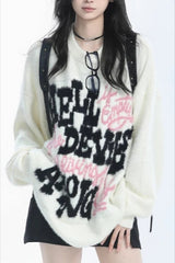 Y2k Vintage Christmas Slim Long Sleeve Chic Sweater