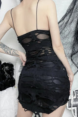 Punk Y2K Strapless Bodycon Mini Dress