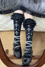 Cross Skull Lace Trim Socks