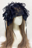 Dark Gothic Lace Bow Veil Subculture Lolita Hat