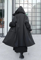 Longline Hooded Trench Long Coat