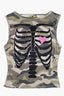 Y2K Camo Back Print Tank Top