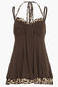 Y2K Millennium Leopard Spliced Two-Piece Camis