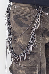 Heavy Duty Punk Spiked Waist Chain
