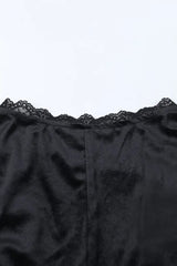 Goth Dark Lace Velvet Batwing Sleeve Maxi Dress