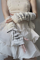 Y2K Japanese Cute JK Lolita Long Stacked Gloves