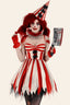 Terrifying Clown Cosplay Halloween Costume