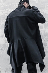 Punk Gothic Irregular Techwear Trench Coat