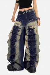 Punk Street Cargo Straight-Leg Pants