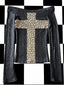 Sexy Leopard Print Cross Long Sleeve T-Shirt