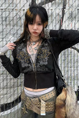 Street Style Color Block Hooded Hoodie