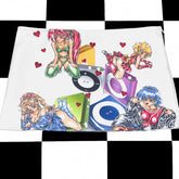 Y2K Girl Print Low-Waist Mini Skirt
