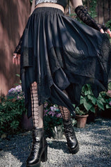 Halloween Gothic Punk Lace Skirt