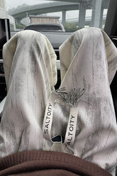 Tie Dye Textured Straight-Leg Pants