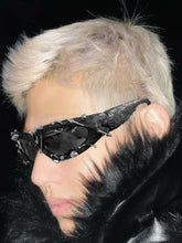 Rivet Decor Drip Glue Street Glasses