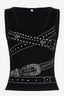 Y2K Rivet Belt Print Camis