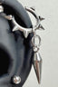Gothic Thorn Heart Stud Earrings