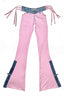 Y2K Baddie Color Block Slim Flare Denim Pants