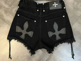 Bandage High Waist Denim Short