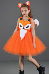 Fox Tutu Dress Kid Halloween Costume