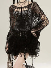 Webbed Knit Sheer Mesh Top