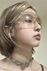 Winding Snake Rimless Connected Glasses