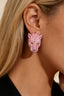Spotted Leopard Head Stud Earrings