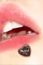 Heart Cross Plated Lip Stud