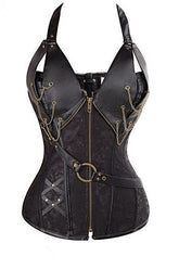 Vintage Court Halter Brown Corset