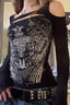 Gothic Graphic Hollow Out T-Shirt