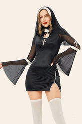 Halloween Horror Gothic Nun Cosplay Dress