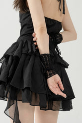 Sweet Cool Y2K Lace Half-finger Gloves