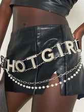 Letter Rhinestone Chain Belt