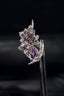 3D Floral Rhinestone Thorn Ring