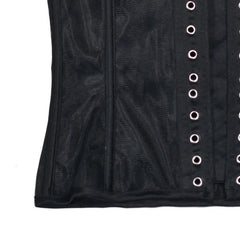Breathable Mesh Lace-Up Corset