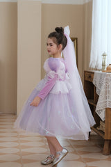 Ice Princess Tulle Dress Kid Halloween Costume