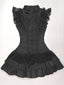 Dark Gothic Lace Patchwork Sleeveless Mini Dress