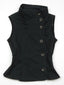 Retro Slim Stand Collar Tank Top