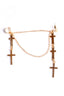 Tassel Cross Punk Minimal Earings