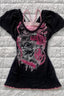 Vintage Washed Graphic Fake Two-Piece Cami T-shirt