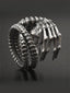 Punk Domineering Demon Skull Claw Ring