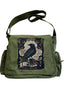 Raven Graphic Flap Messenger Bags