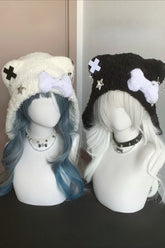 Cute Cross Star Y2K Short Knit Hat